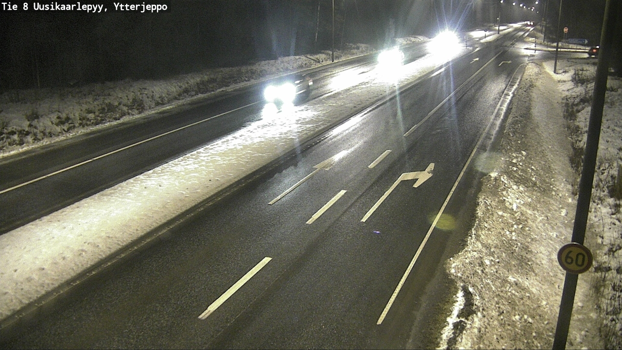 Weather Camera Image Väg 8 Nykarleby, Ytterjeppo, Uusikaarlepyy, Pohjanmaa