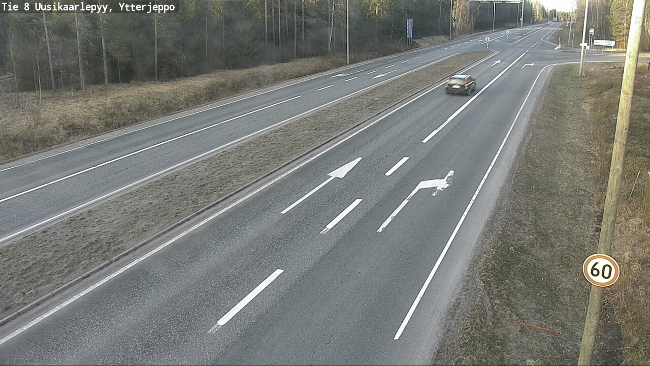 Weather Camera Image Väg 8 Nykarleby, Ytterjeppo, Uusikaarlepyy, Pohjanmaa