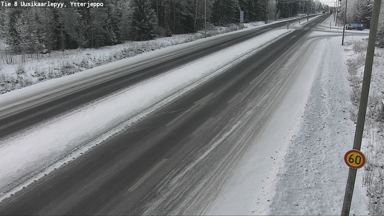Weather Camera Image Road 8 Uusikaarlepyy, Ytterjeppo, Uusikaarlepyy, Pohjanmaa