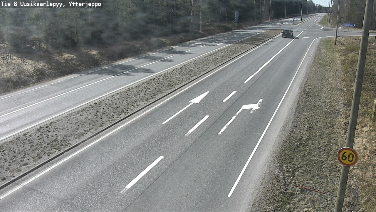 Weather Camera Image Väg 8 Nykarleby, Ytterjeppo, Uusikaarlepyy, Pohjanmaa