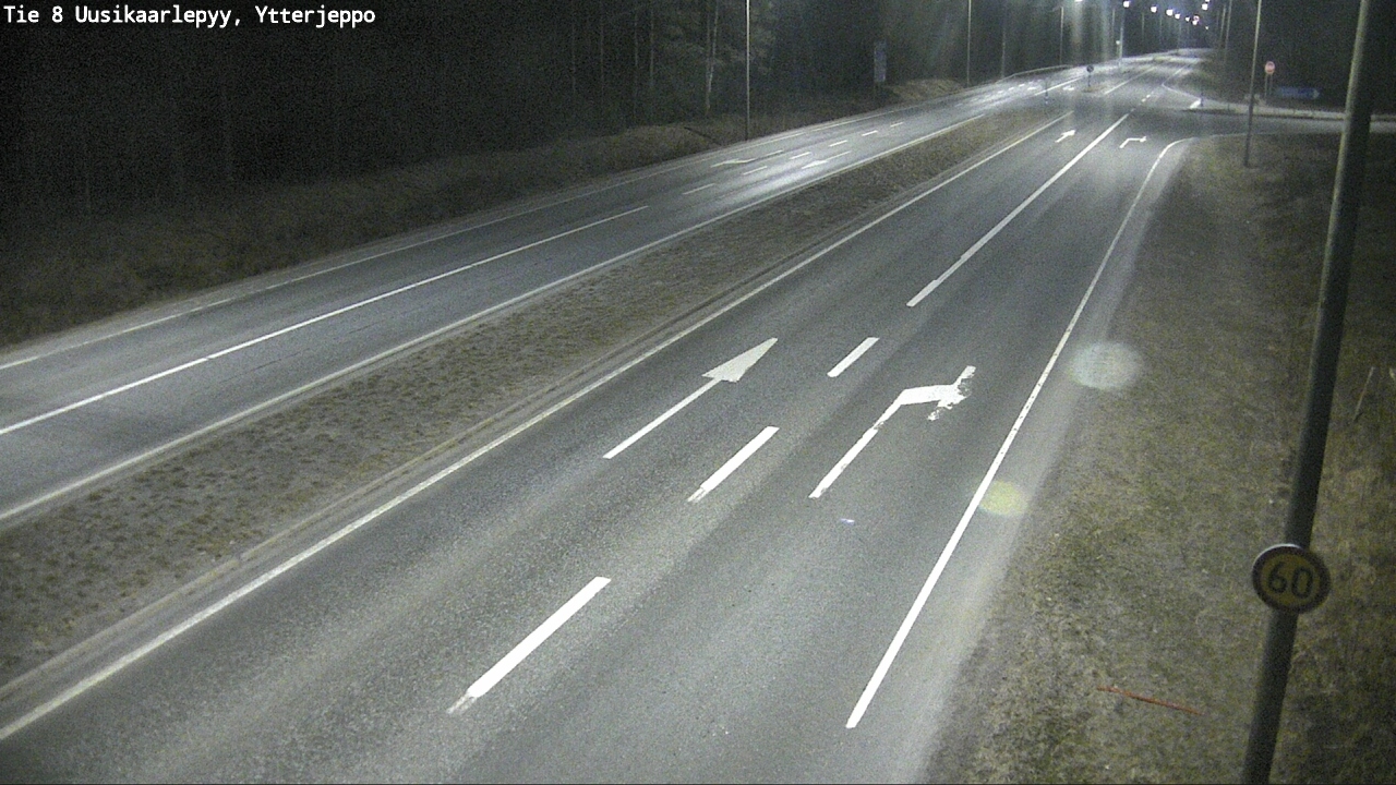 Weather Camera Image Road 8 Uusikaarlepyy, Ytterjeppo, Uusikaarlepyy, Pohjanmaa