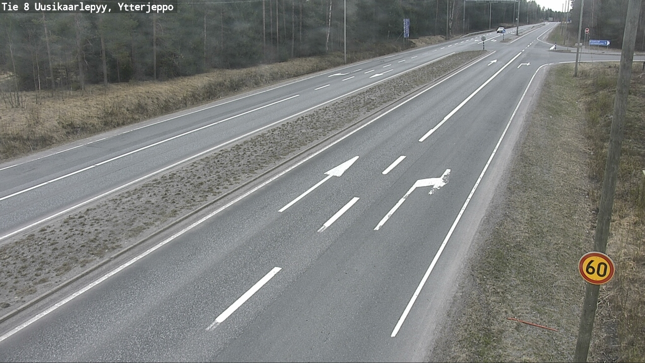 Weather Camera Image Väg 8 Nykarleby, Ytterjeppo, Uusikaarlepyy, Pohjanmaa