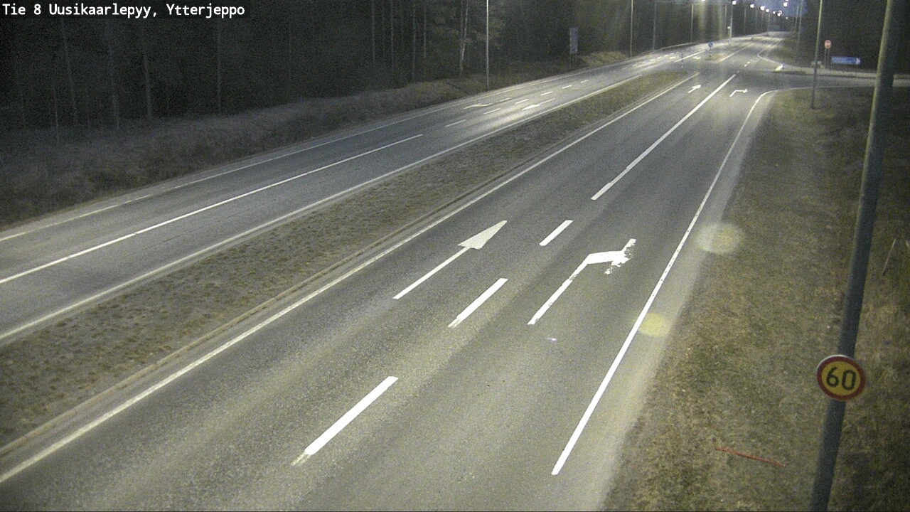 Weather Camera Image Road 8 Uusikaarlepyy, Ytterjeppo, Uusikaarlepyy, Pohjanmaa
