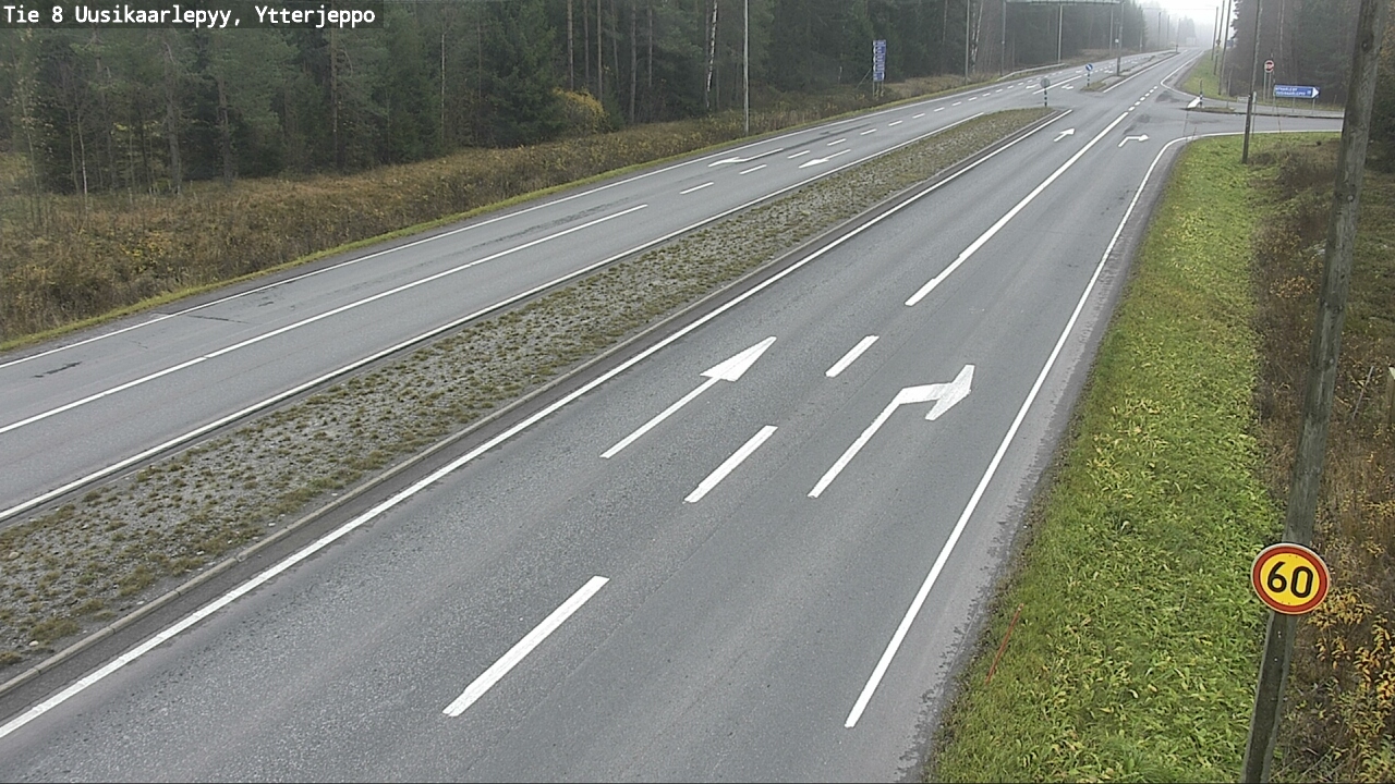 Kelikamerat Kuva Tie 8 Uusikaarlepyy, Ytterjeppo, Uusikaarlepyy, Pohjanmaa