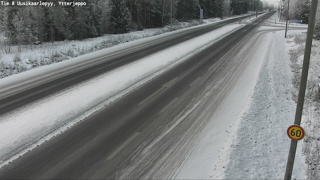 Weather Camera Image Road 8 Uusikaarlepyy, Ytterjeppo, Uusikaarlepyy, Pohjanmaa
