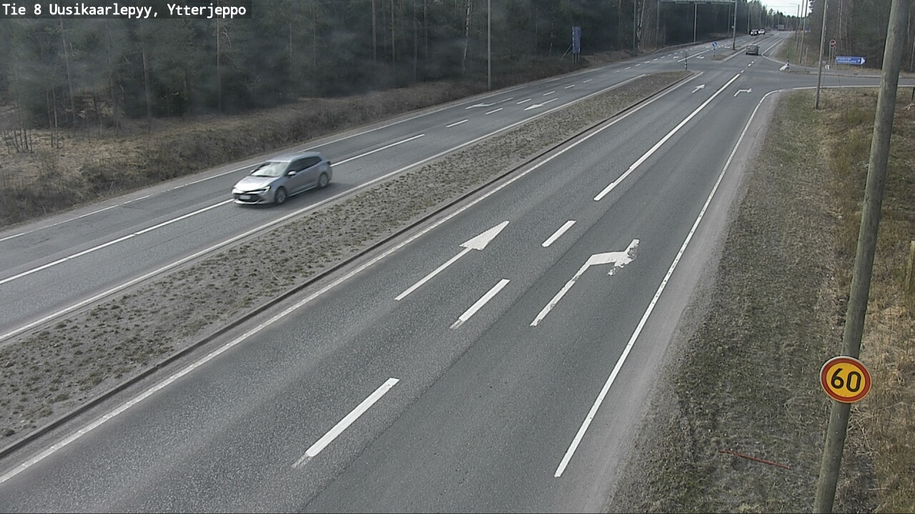 Weather Camera Image Väg 8 Nykarleby, Ytterjeppo, Uusikaarlepyy, Pohjanmaa