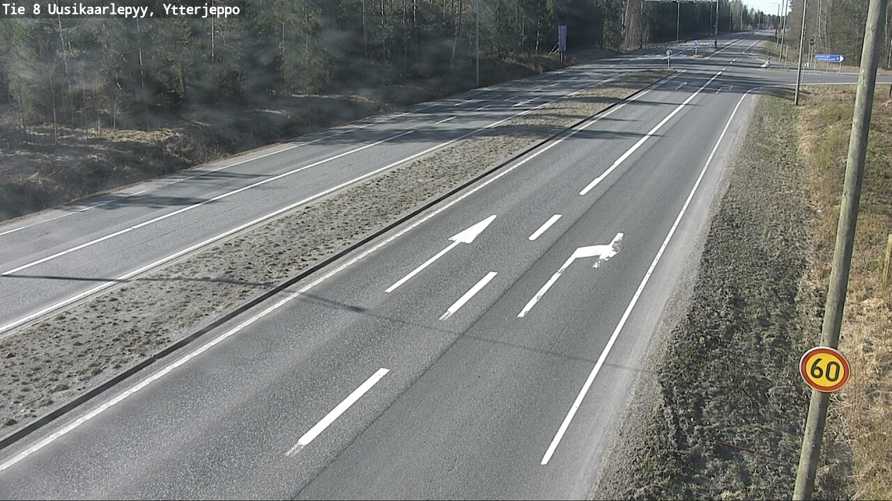 Weather Camera Image Väg 8 Nykarleby, Ytterjeppo, Uusikaarlepyy, Pohjanmaa