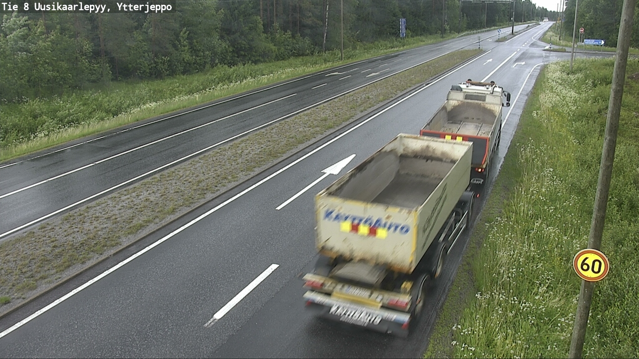 Weather Camera Image Väg 8 Nykarleby, Ytterjeppo, Uusikaarlepyy, Pohjanmaa