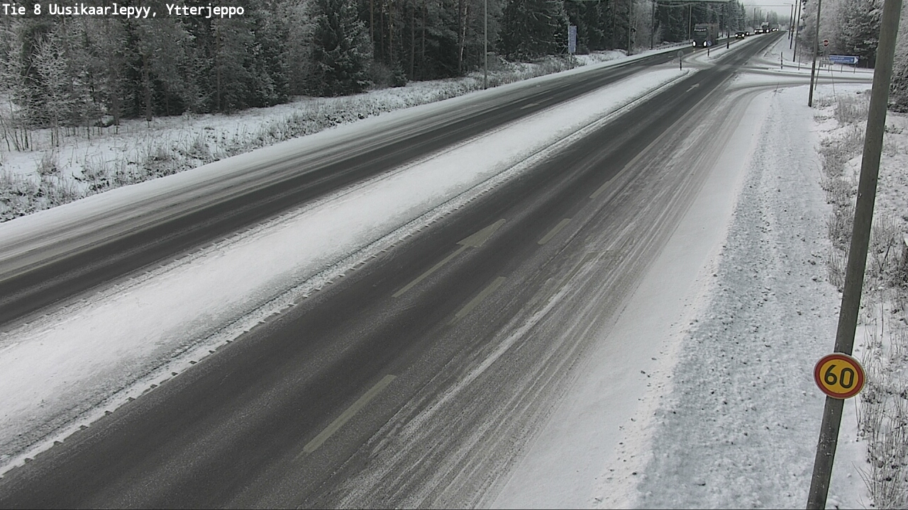 Weather Camera Image Road 8 Uusikaarlepyy, Ytterjeppo, Uusikaarlepyy, Pohjanmaa