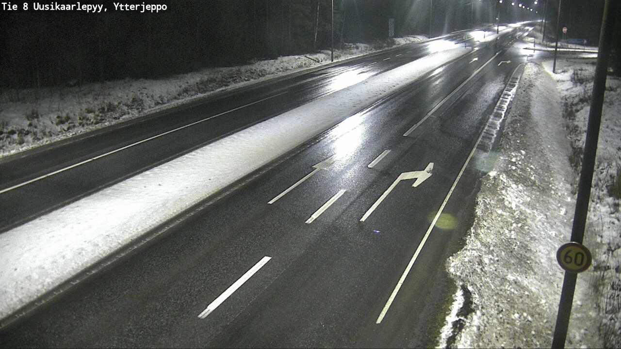 Weather Camera Image Väg 8 Nykarleby, Ytterjeppo, Uusikaarlepyy, Pohjanmaa