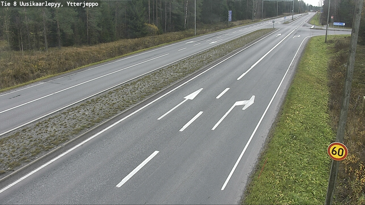 Kelikamerat Kuva Tie 8 Uusikaarlepyy, Ytterjeppo, Uusikaarlepyy, Pohjanmaa