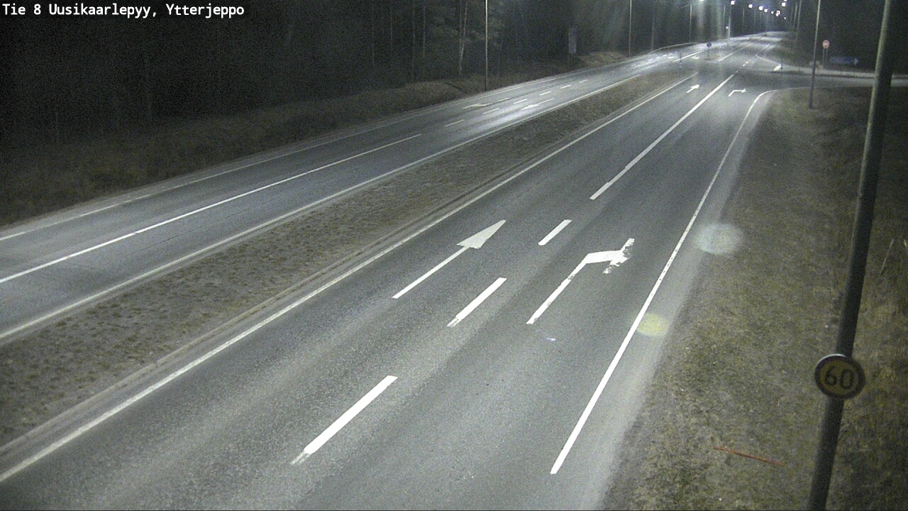 Weather Camera Image Road 8 Uusikaarlepyy, Ytterjeppo, Uusikaarlepyy, Pohjanmaa