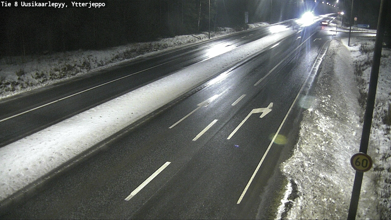 Weather Camera Image Väg 8 Nykarleby, Ytterjeppo, Uusikaarlepyy, Pohjanmaa
