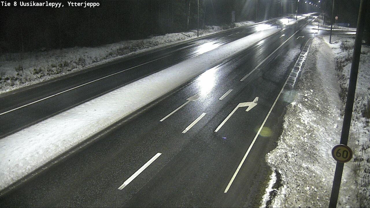 Weather Camera Image Väg 8 Nykarleby, Ytterjeppo, Uusikaarlepyy, Pohjanmaa