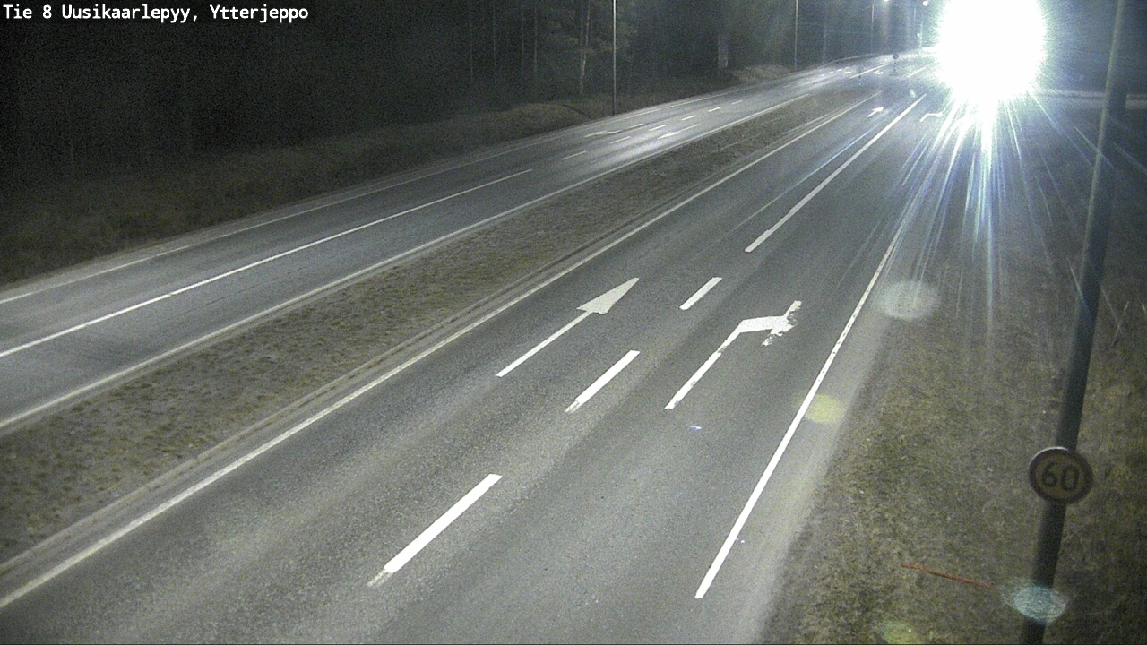 Weather Camera Image Road 8 Uusikaarlepyy, Ytterjeppo, Uusikaarlepyy, Pohjanmaa