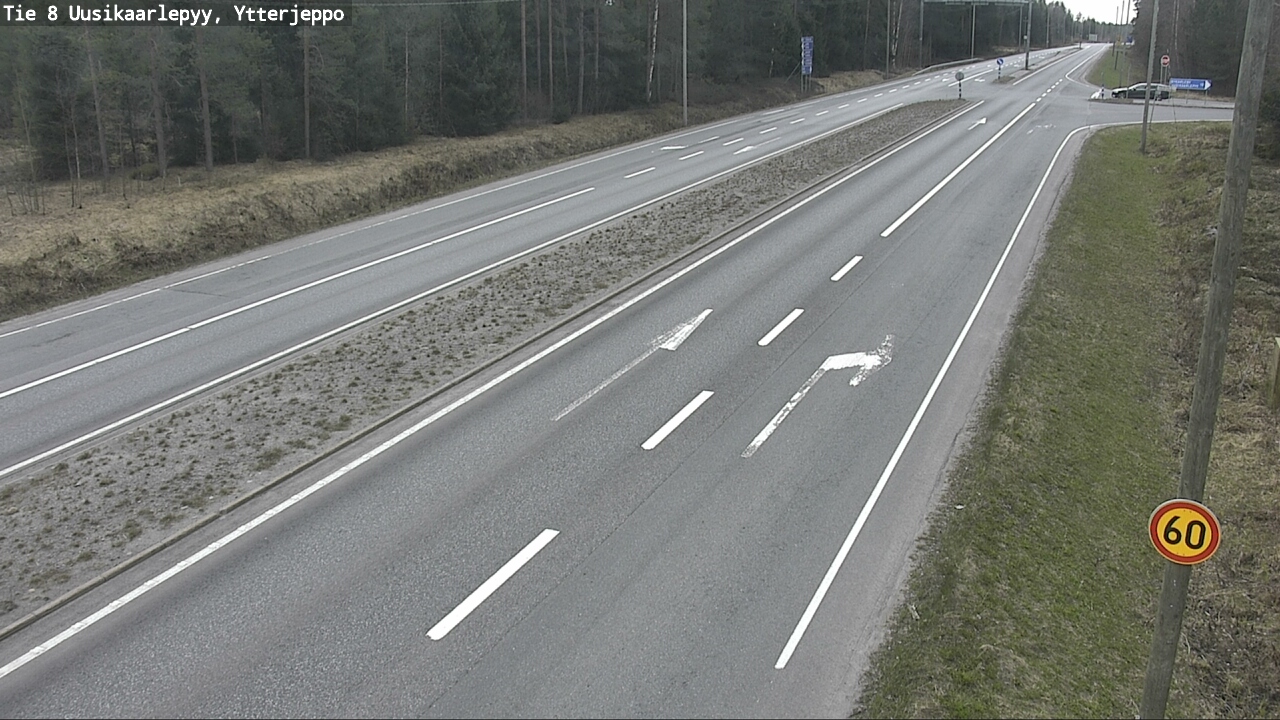 Weather Camera Image Väg 8 Nykarleby, Ytterjeppo, Uusikaarlepyy, Pohjanmaa