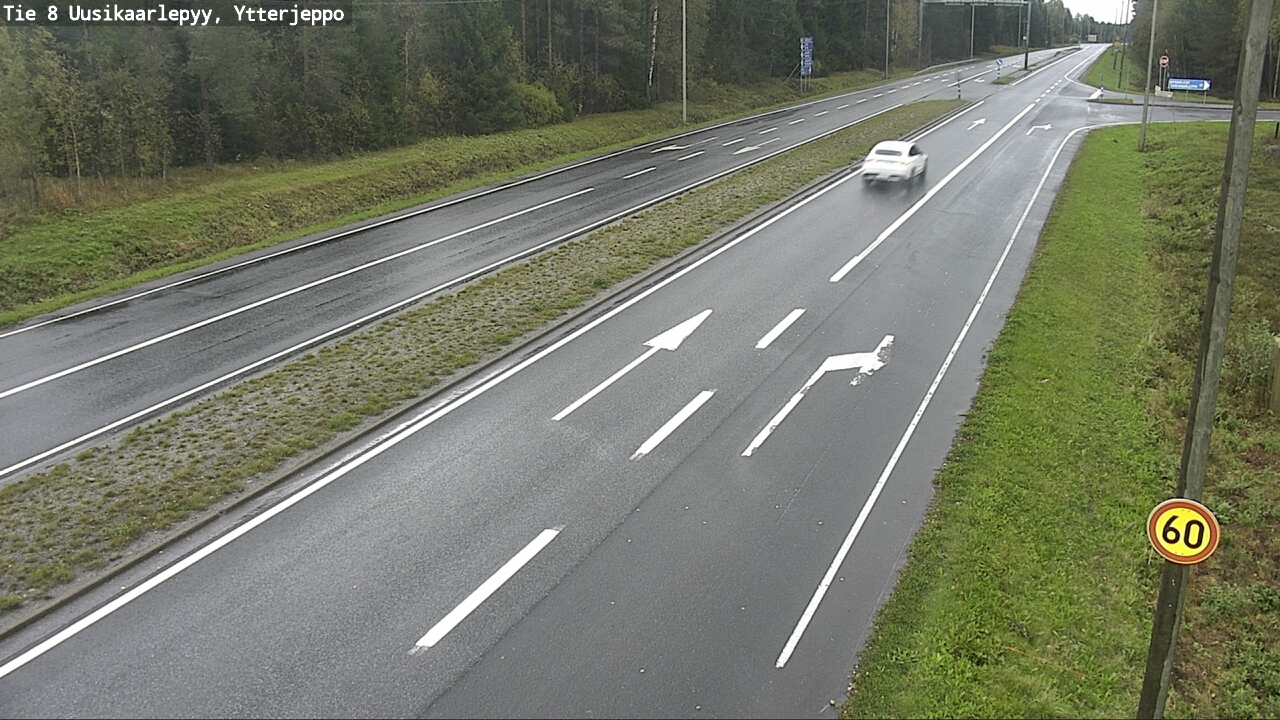 Weather Camera Image Road 8 Uusikaarlepyy, Ytterjeppo, Uusikaarlepyy, Pohjanmaa