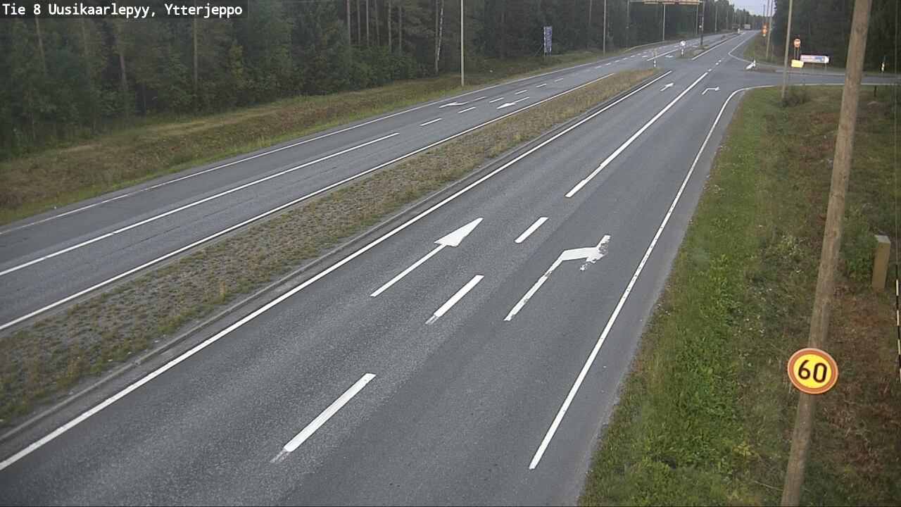 Weather Camera Image Road 8 Uusikaarlepyy, Ytterjeppo, Uusikaarlepyy, Pohjanmaa