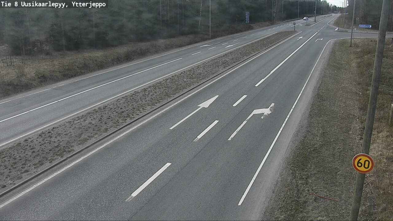 Weather Camera Image Väg 8 Nykarleby, Ytterjeppo, Uusikaarlepyy, Pohjanmaa