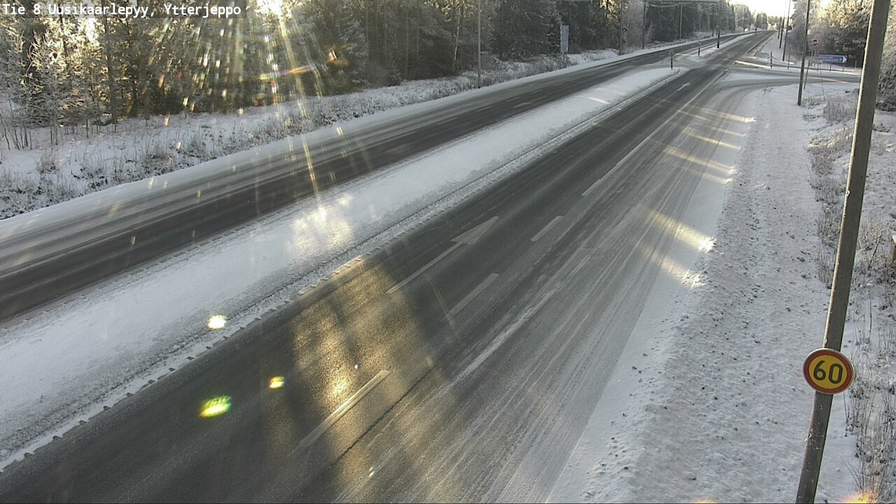 Weather Camera Image Road 8 Uusikaarlepyy, Ytterjeppo, Uusikaarlepyy, Pohjanmaa