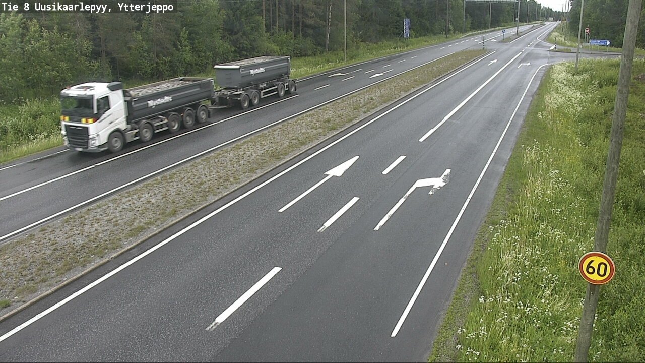 Weather Camera Image Väg 8 Nykarleby, Ytterjeppo, Uusikaarlepyy, Pohjanmaa