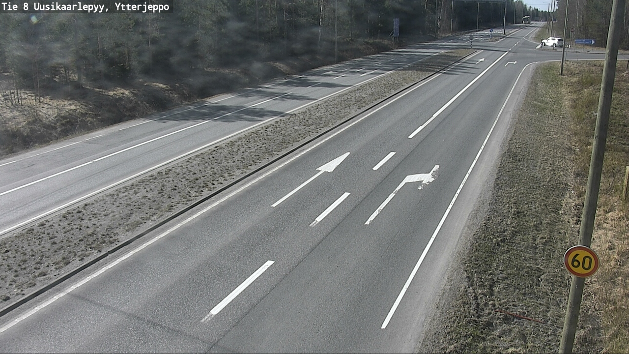 Weather Camera Image Väg 8 Nykarleby, Ytterjeppo, Uusikaarlepyy, Pohjanmaa