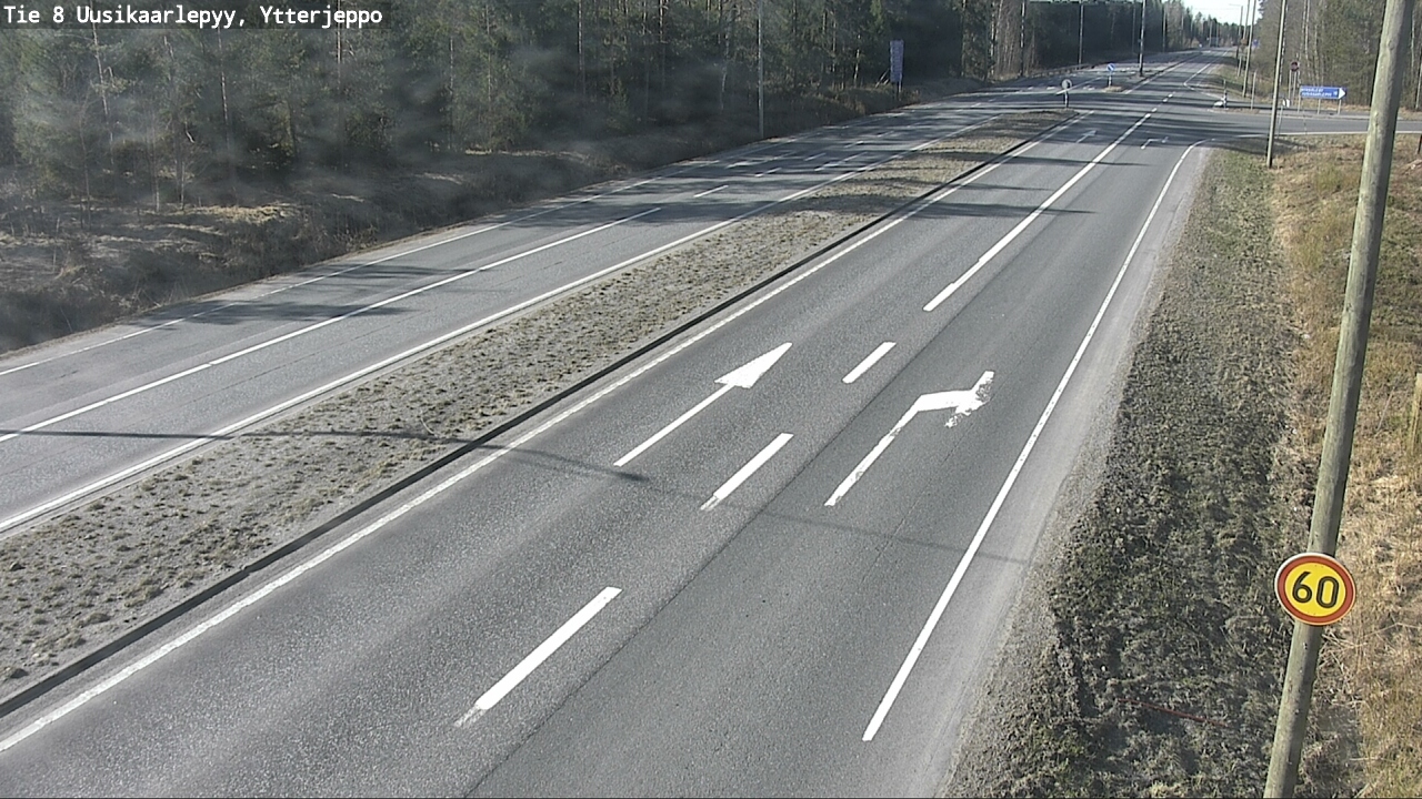 Weather Camera Image Väg 8 Nykarleby, Ytterjeppo, Uusikaarlepyy, Pohjanmaa