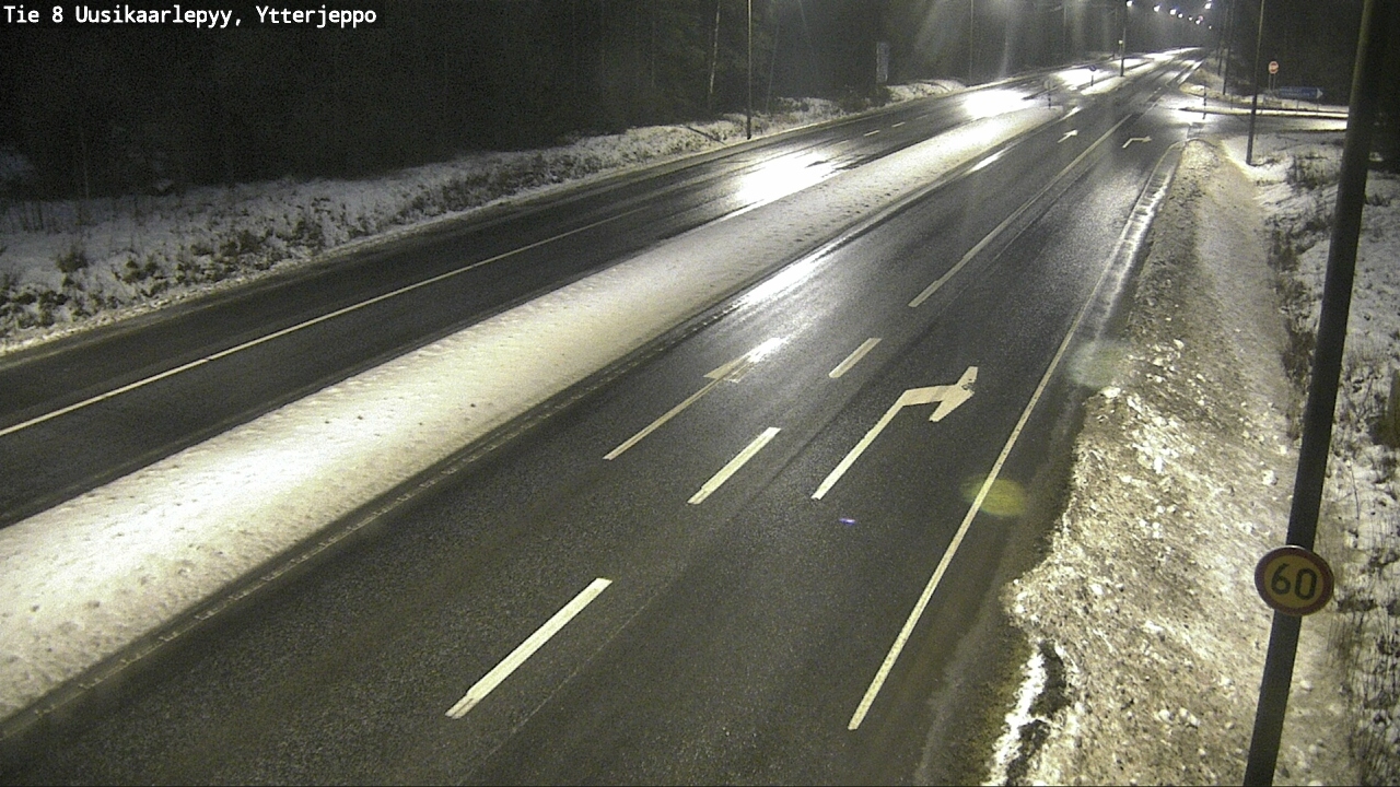Weather Camera Image Väg 8 Nykarleby, Ytterjeppo, Uusikaarlepyy, Pohjanmaa