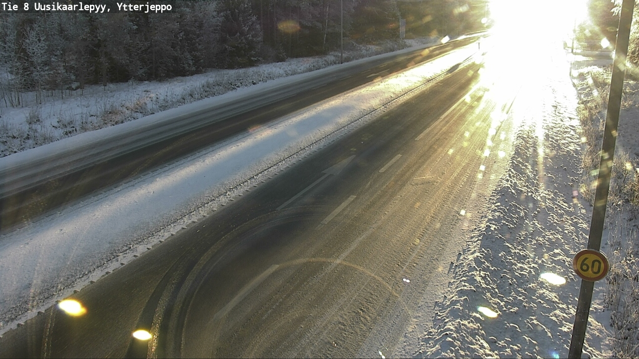 Weather Camera Image Väg 8 Nykarleby, Ytterjeppo, Uusikaarlepyy, Pohjanmaa