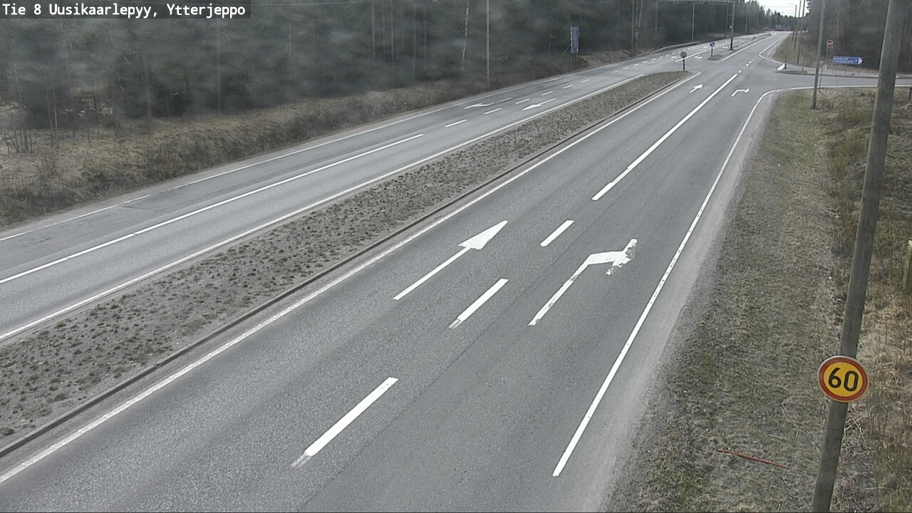 Weather Camera Image Väg 8 Nykarleby, Ytterjeppo, Uusikaarlepyy, Pohjanmaa