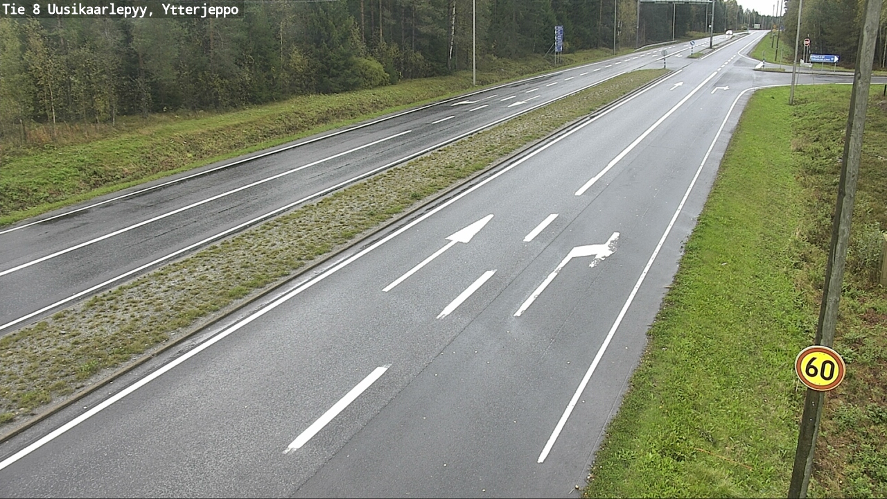 Weather Camera Image Road 8 Uusikaarlepyy, Ytterjeppo, Uusikaarlepyy, Pohjanmaa