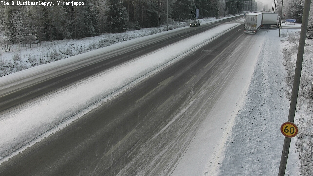 Weather Camera Image Road 8 Uusikaarlepyy, Ytterjeppo, Uusikaarlepyy, Pohjanmaa