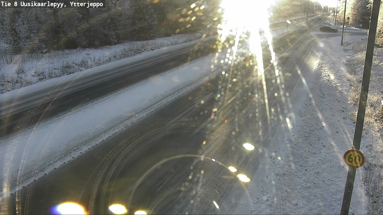 Weather Camera Image Väg 8 Nykarleby, Ytterjeppo, Uusikaarlepyy, Pohjanmaa