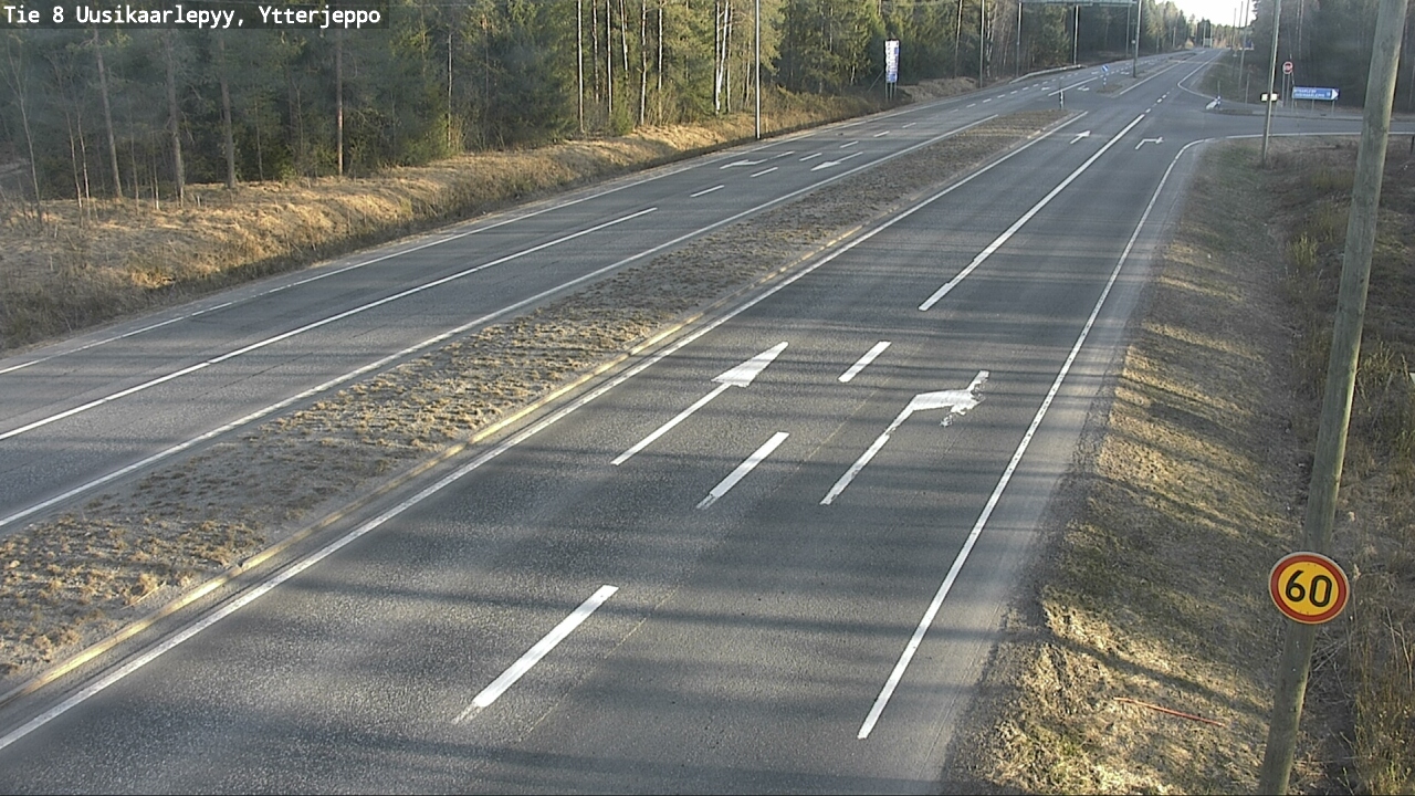 Kelikamerat Kuva Tie 8 Uusikaarlepyy, Ytterjeppo, Uusikaarlepyy, Pohjanmaa