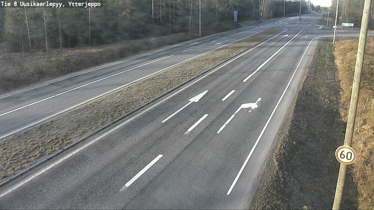 Kelikamerat Kuva Tie 8 Uusikaarlepyy, Ytterjeppo, Uusikaarlepyy, Pohjanmaa