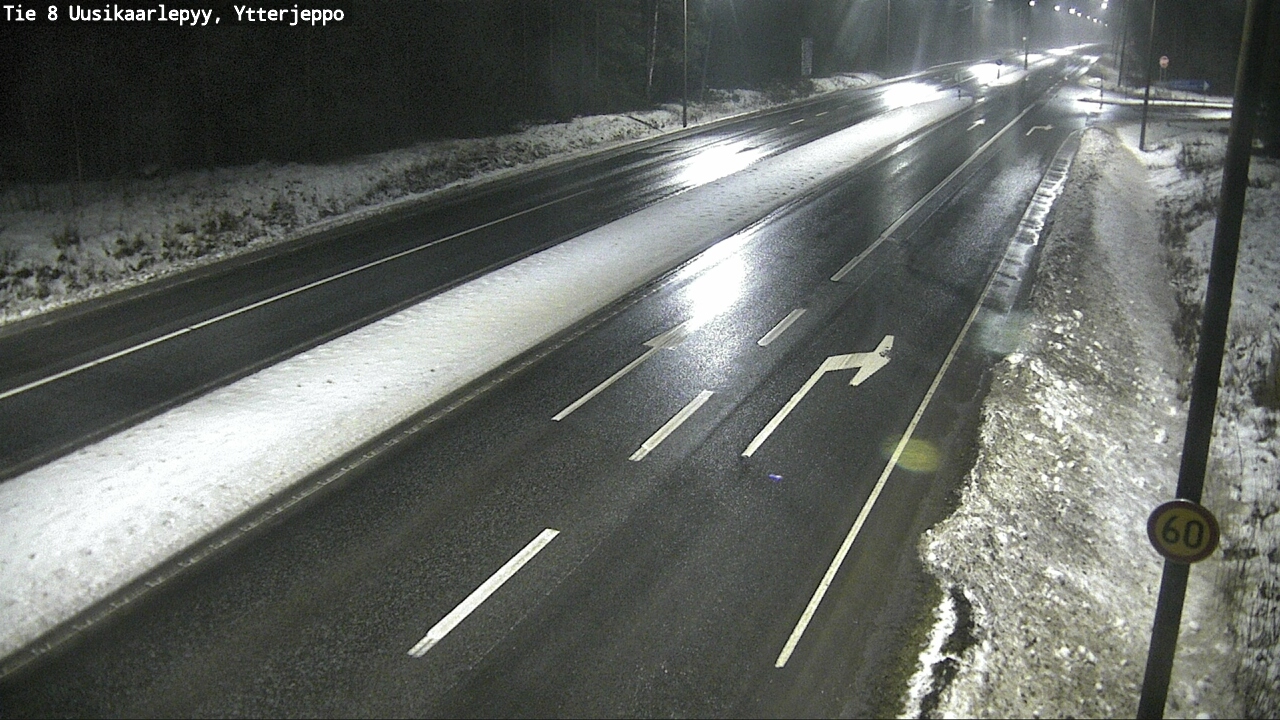 Weather Camera Image Väg 8 Nykarleby, Ytterjeppo, Uusikaarlepyy, Pohjanmaa