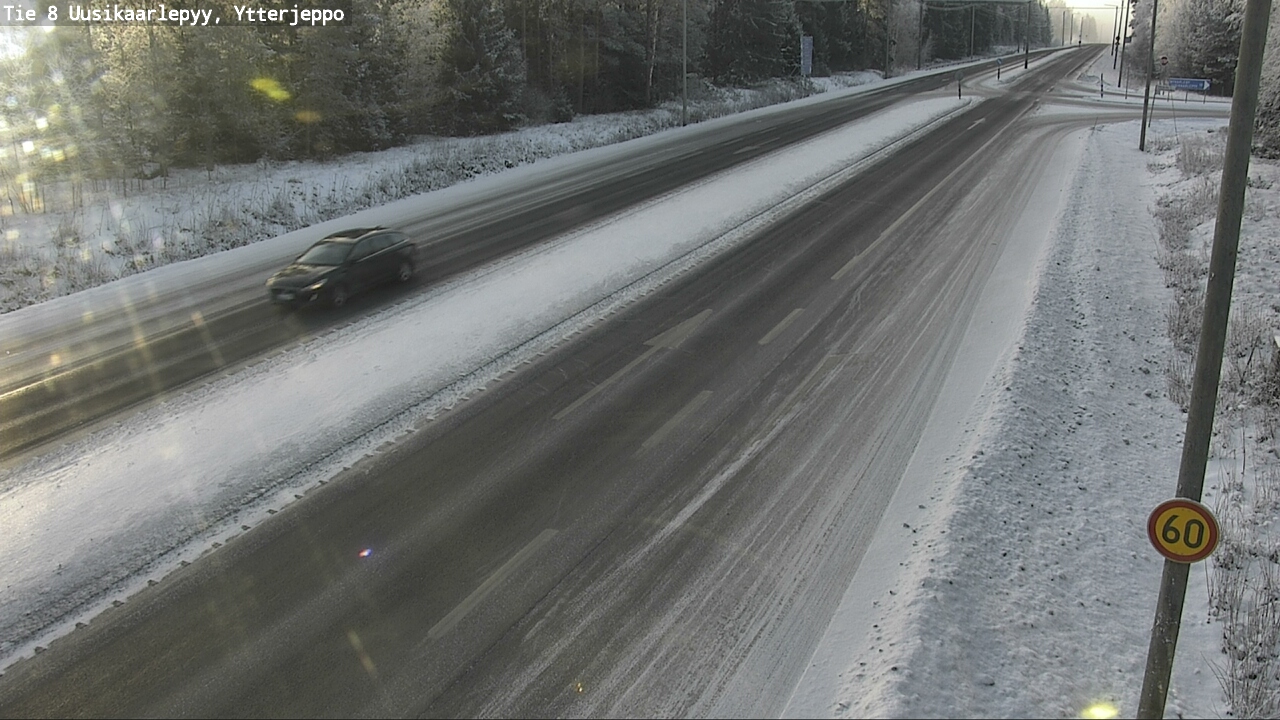 Weather Camera Image Road 8 Uusikaarlepyy, Ytterjeppo, Uusikaarlepyy, Pohjanmaa