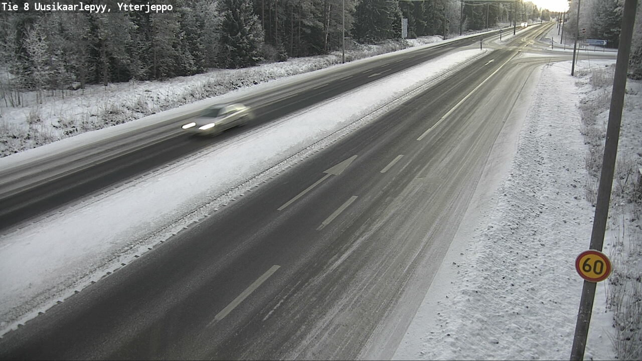 Weather Camera Image Väg 8 Nykarleby, Ytterjeppo, Uusikaarlepyy, Pohjanmaa