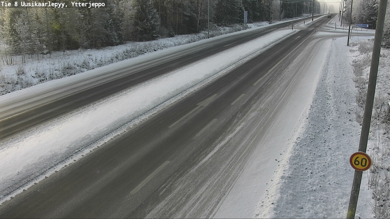 Weather Camera Image Road 8 Uusikaarlepyy, Ytterjeppo, Uusikaarlepyy, Pohjanmaa