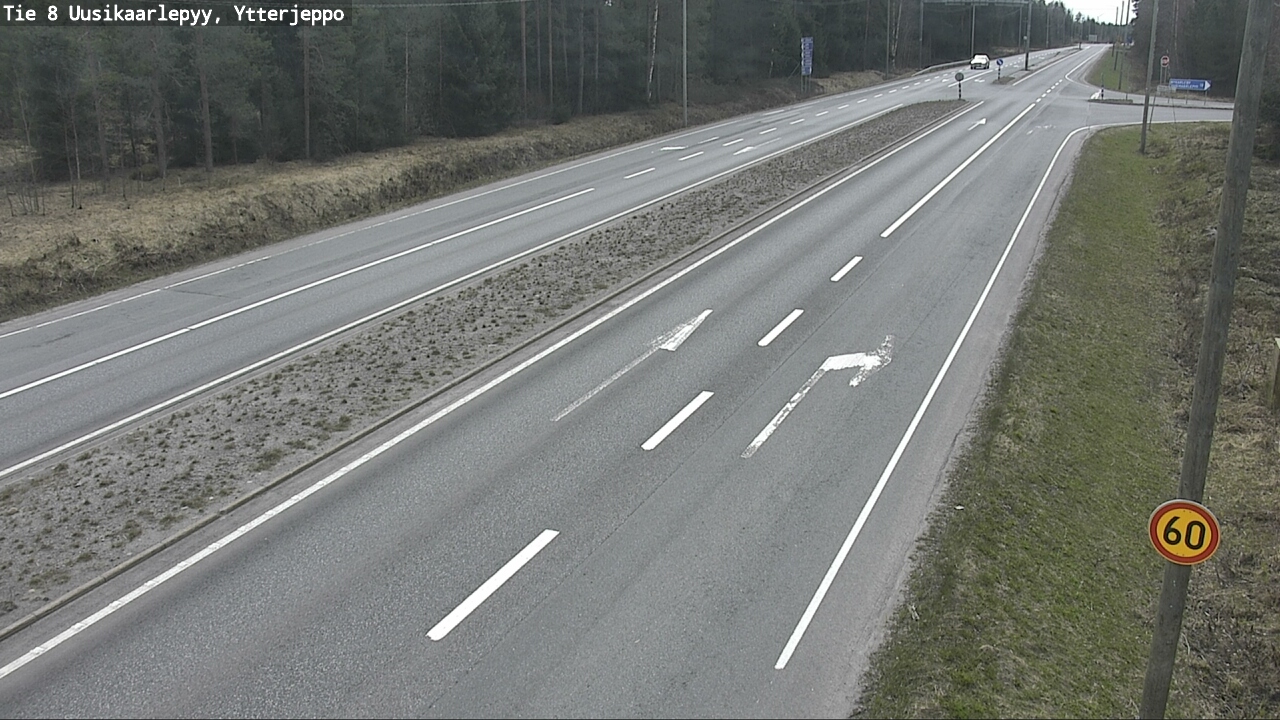 Weather Camera Image Road 8 Uusikaarlepyy, Ytterjeppo, Uusikaarlepyy, Pohjanmaa