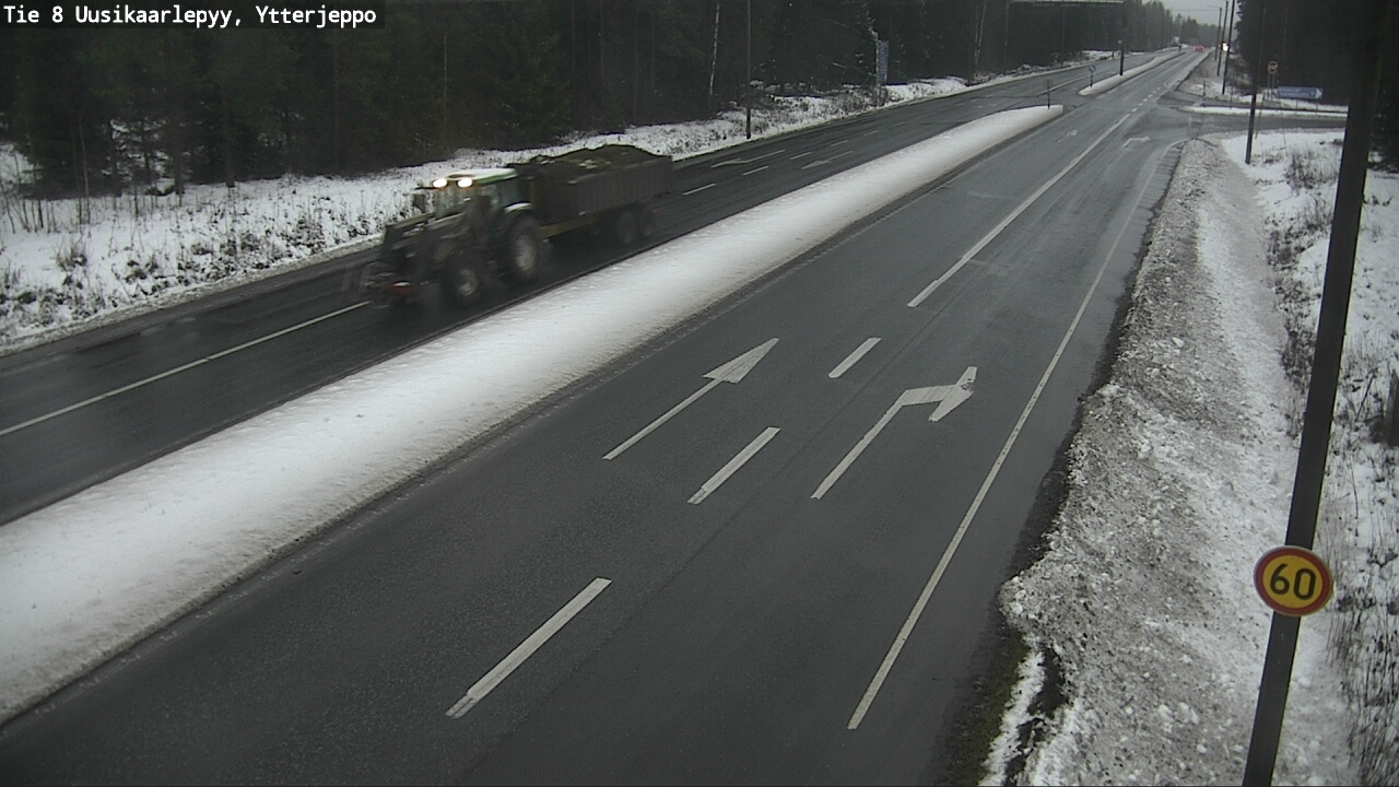 Weather Camera Image Väg 8 Nykarleby, Ytterjeppo, Uusikaarlepyy, Pohjanmaa