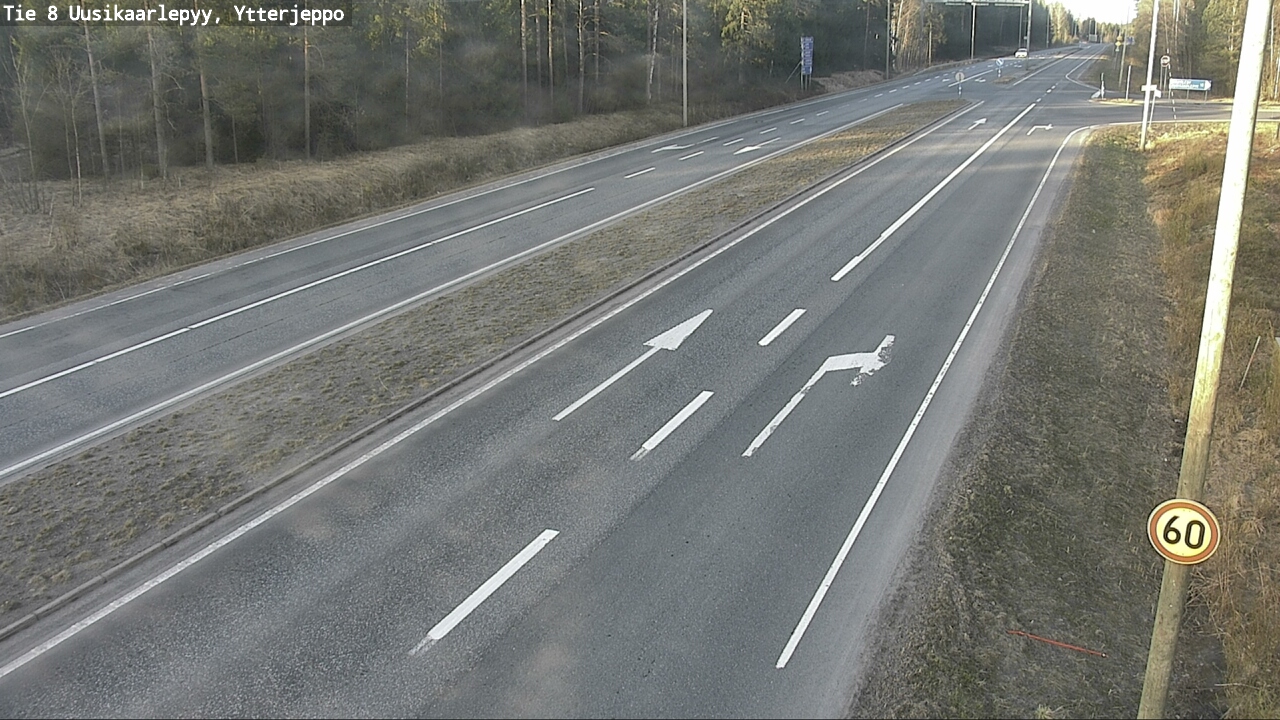 Weather Camera Image Väg 8 Nykarleby, Ytterjeppo, Uusikaarlepyy, Pohjanmaa