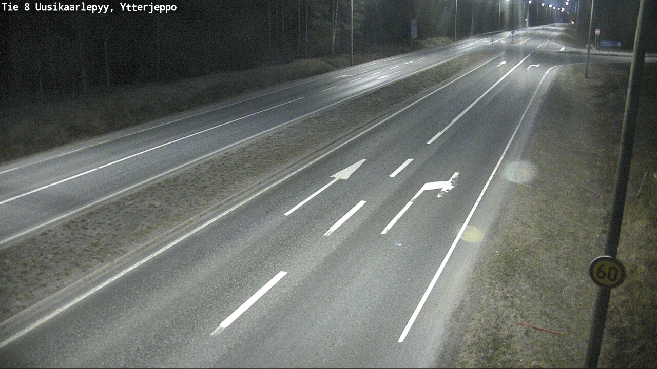 Weather Camera Image Road 8 Uusikaarlepyy, Ytterjeppo, Uusikaarlepyy, Pohjanmaa