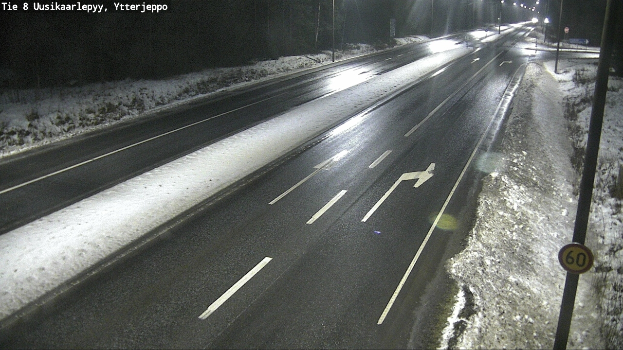 Weather Camera Image Väg 8 Nykarleby, Ytterjeppo, Uusikaarlepyy, Pohjanmaa