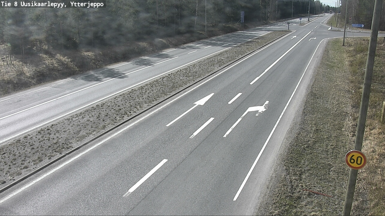 Weather Camera Image Väg 8 Nykarleby, Ytterjeppo, Uusikaarlepyy, Pohjanmaa