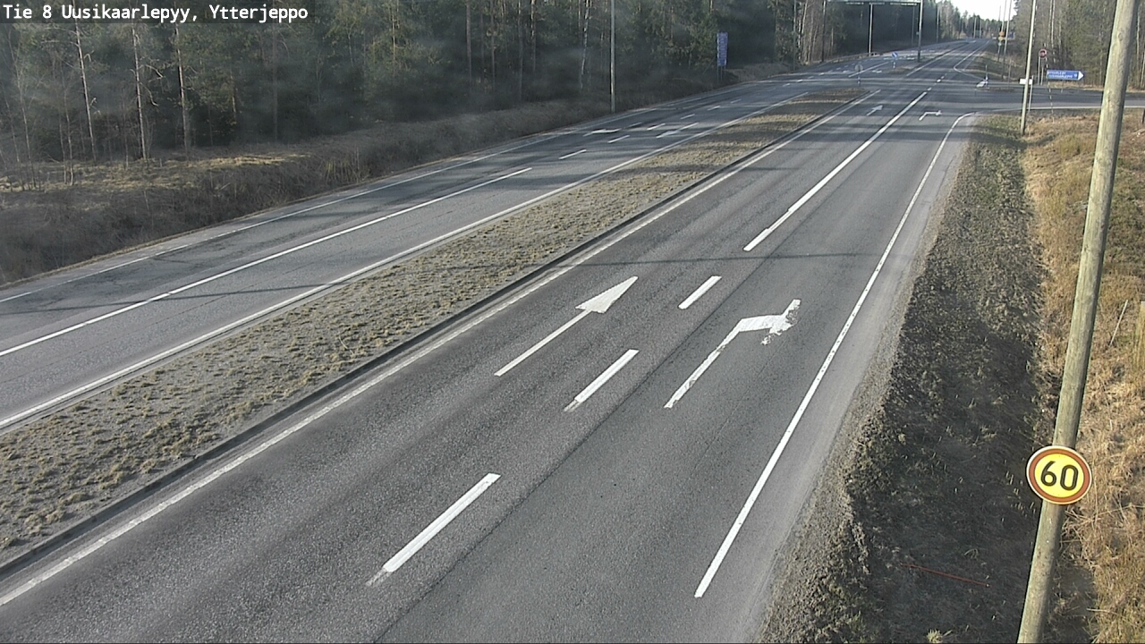 Kelikamerat Kuva Tie 8 Uusikaarlepyy, Ytterjeppo, Uusikaarlepyy, Pohjanmaa