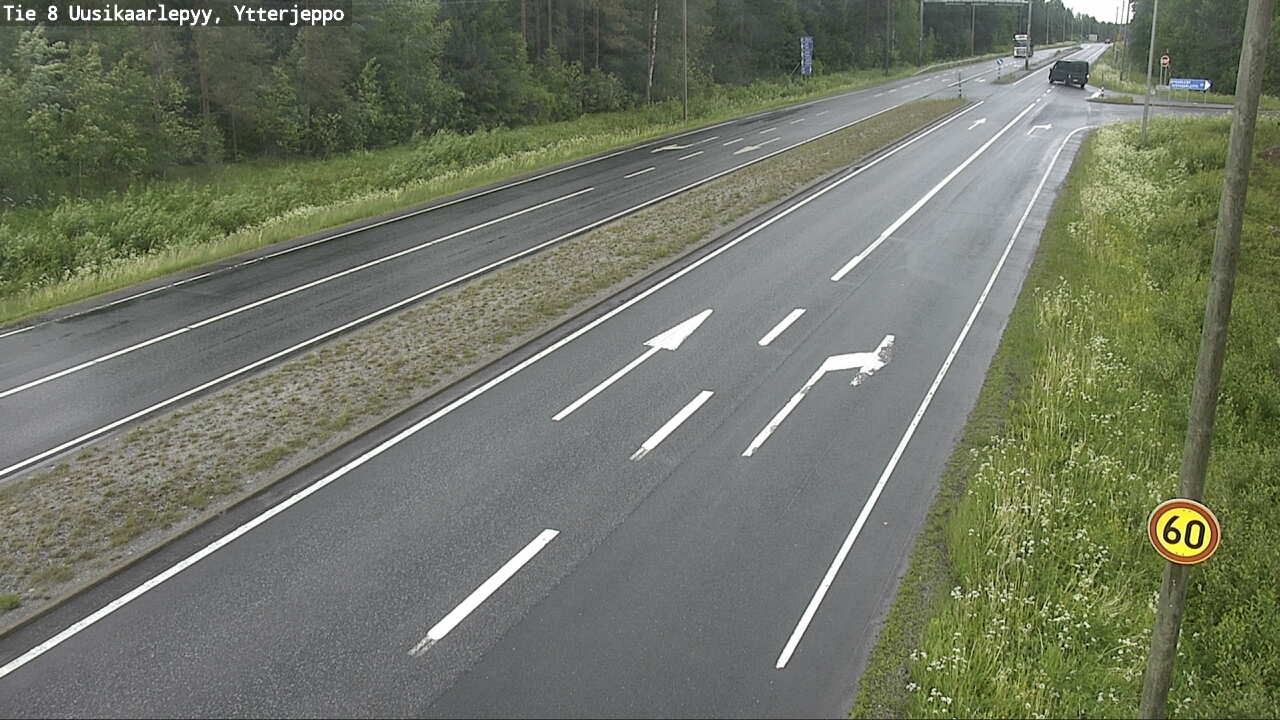 Weather Camera Image Road 8 Uusikaarlepyy, Ytterjeppo, Uusikaarlepyy, Pohjanmaa