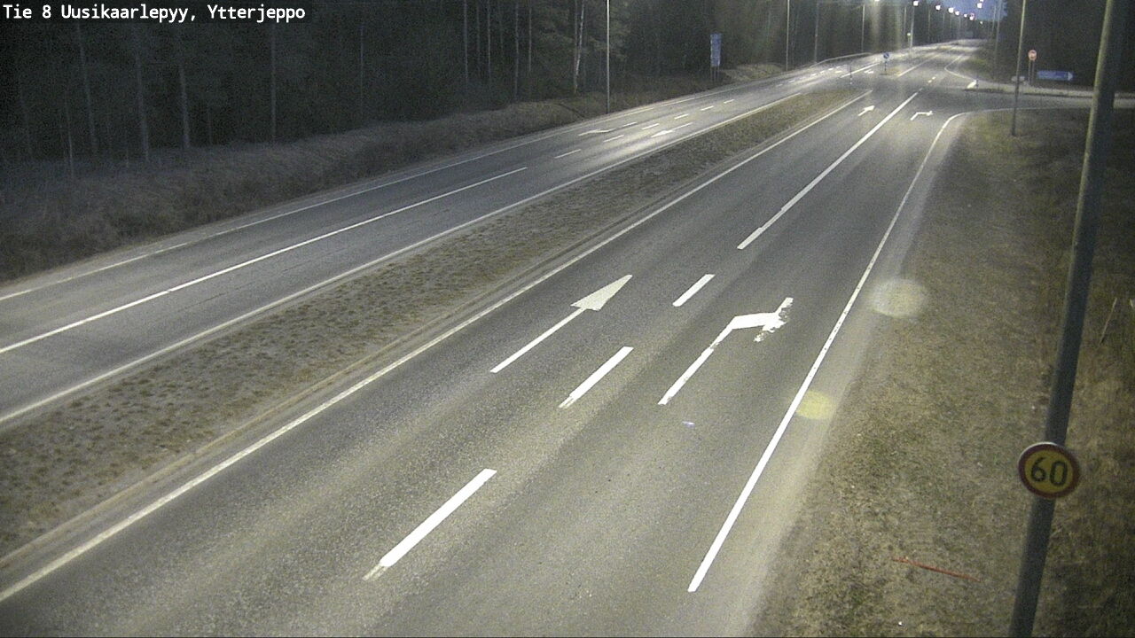 Weather Camera Image Road 8 Uusikaarlepyy, Ytterjeppo, Uusikaarlepyy, Pohjanmaa