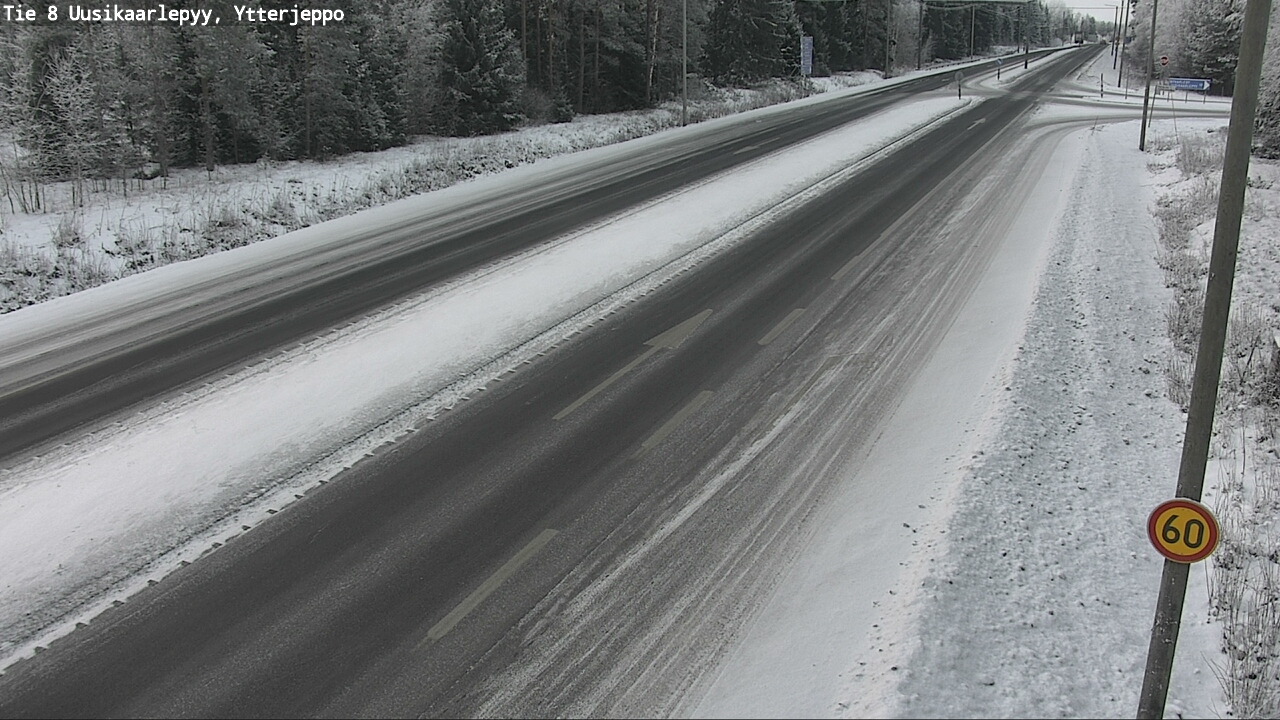 Weather Camera Image Road 8 Uusikaarlepyy, Ytterjeppo, Uusikaarlepyy, Pohjanmaa