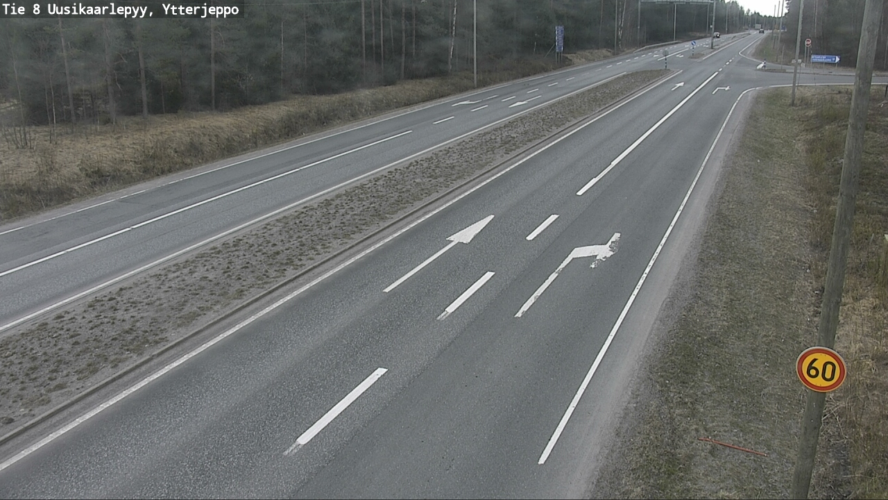 Weather Camera Image Väg 8 Nykarleby, Ytterjeppo, Uusikaarlepyy, Pohjanmaa